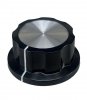 Knob X1-45 black (45x25)